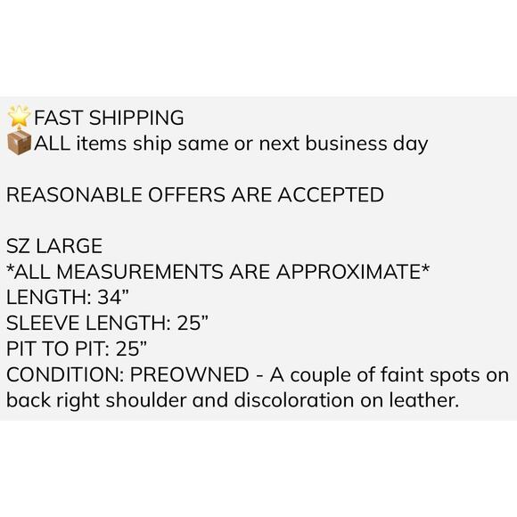 GH Bass Barn Chore Jacket Large Mens Quilted Canvas Leather Collar Outdoor Coat - Picture 2 of 12